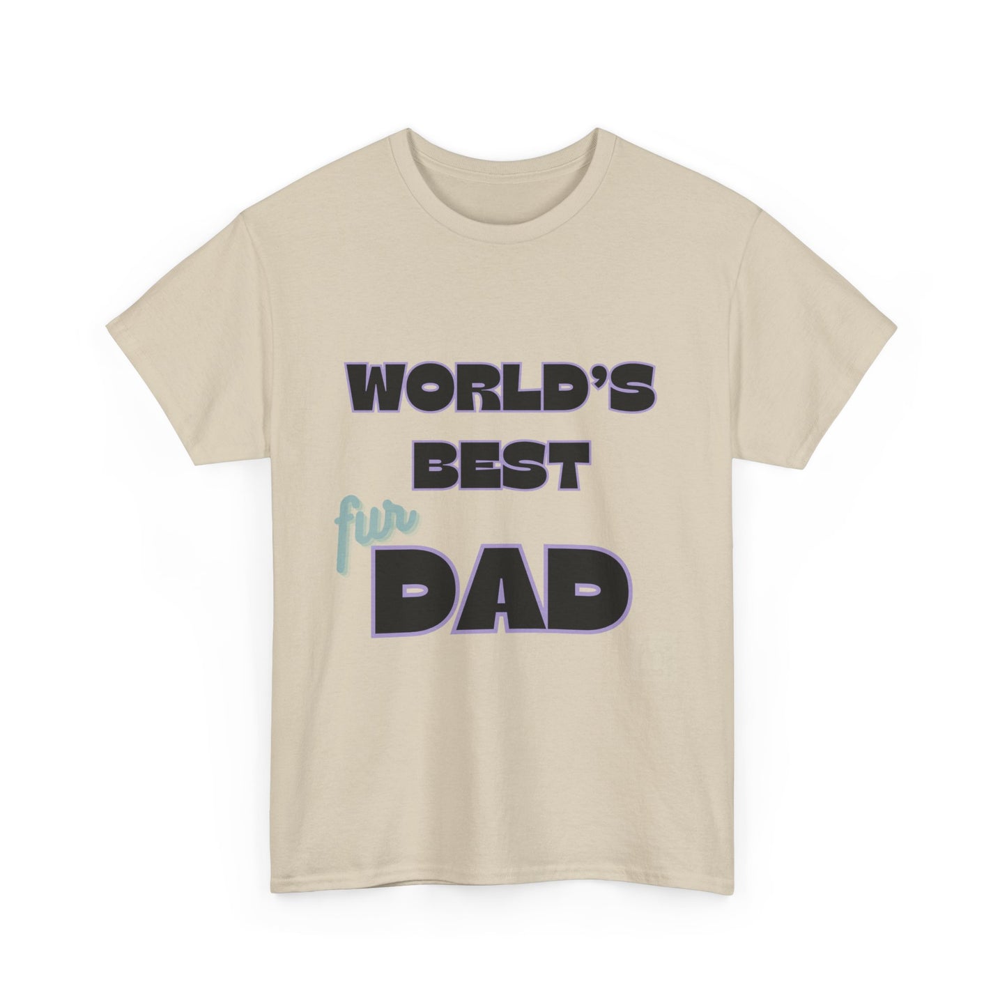 Word's Best Fur Dad Unisex Heavy Cotton Tee