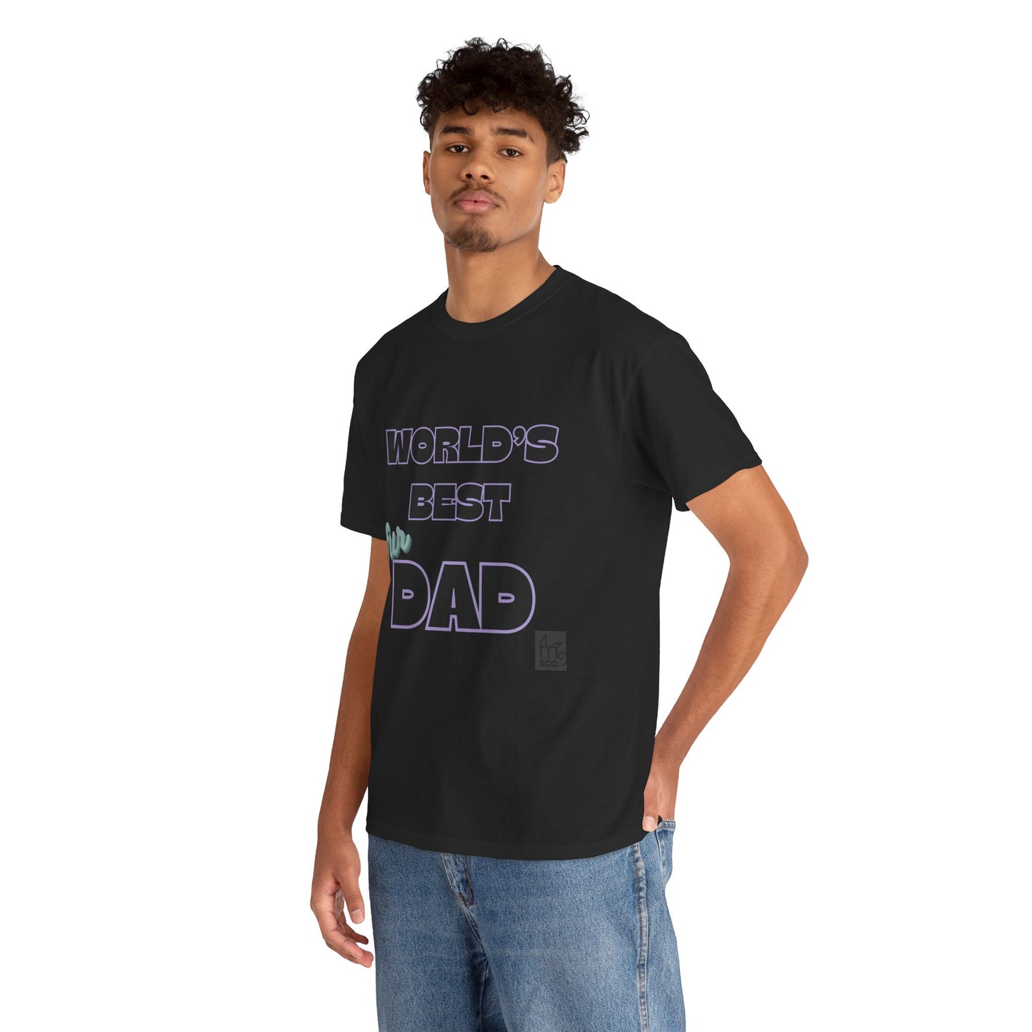 Word's Best Fur Dad Unisex Heavy Cotton Tee