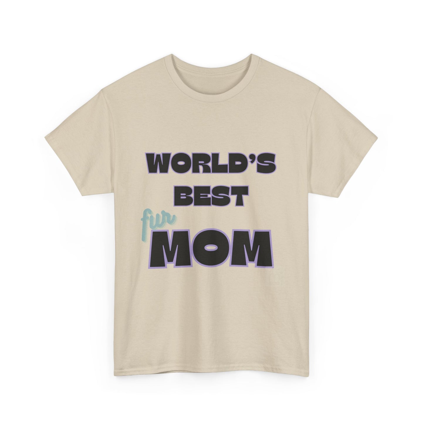 World's Best Fur Mom Unisex Heavy Cotton Tee