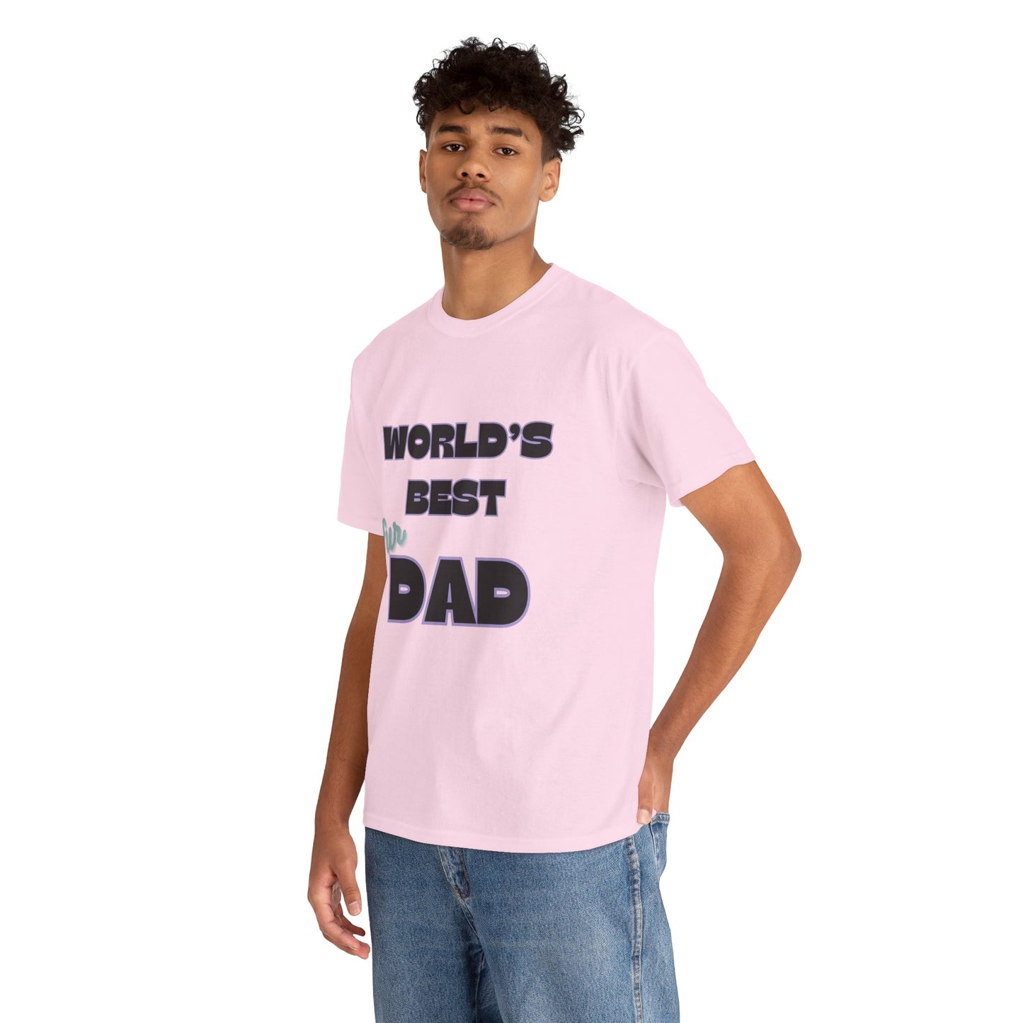 Word's Best Fur Dad Unisex Heavy Cotton Tee