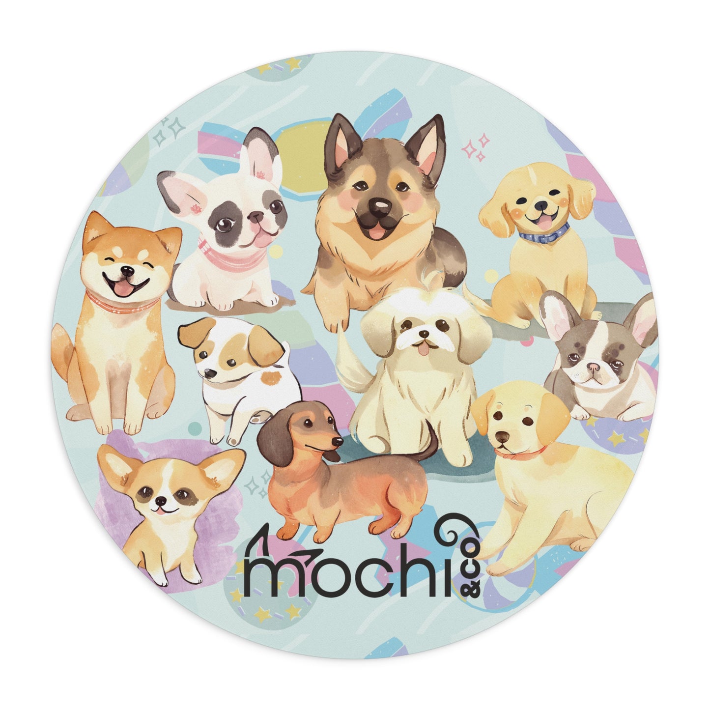 Adorable Dogs Pet Lover Mouse Pad