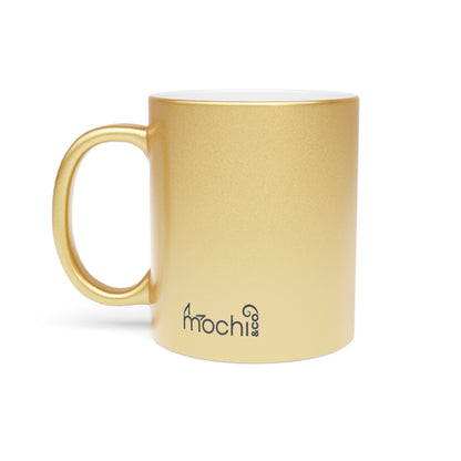 Obsessed Fur Dads Club Metallic Mug - Silver or Gold