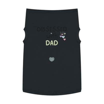 Obsessed with Dad Pet Tank Top - Black