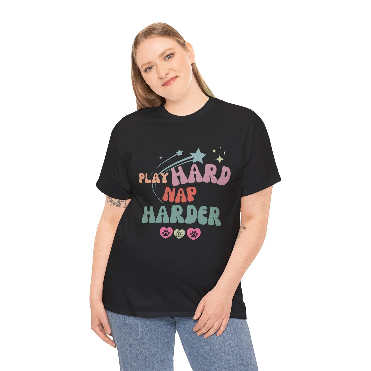 Play Hard Nap Harder Unisex Heavy Cotton Tee