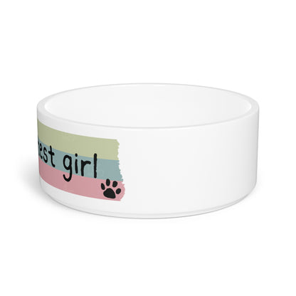 Premium Ceramic Pet Bowl - World's Bestest Girl