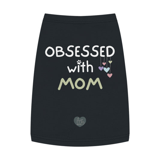 Obsessed with Mom Pet Tank Top - Black