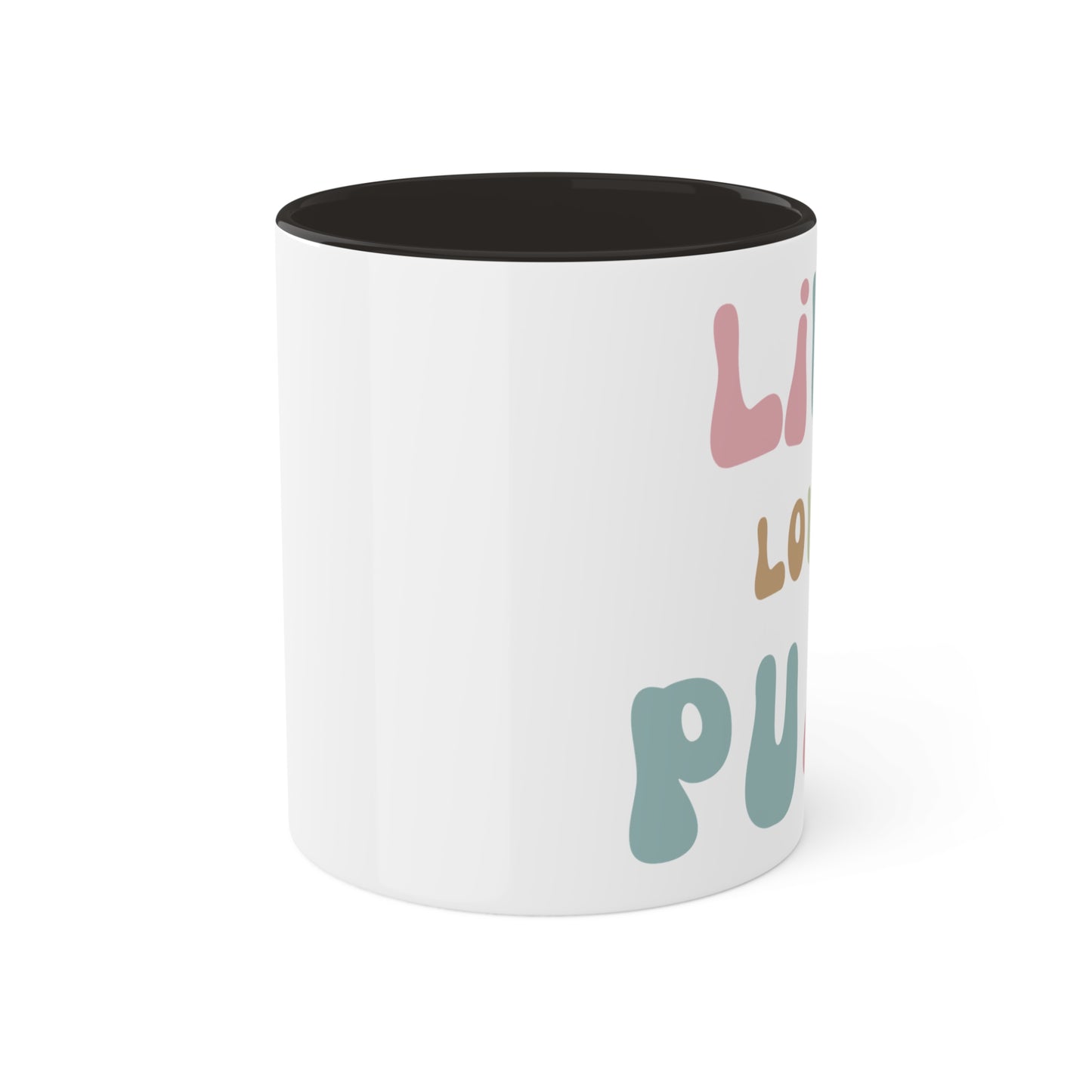 Live Love Purr Colorful Mugs, 11oz