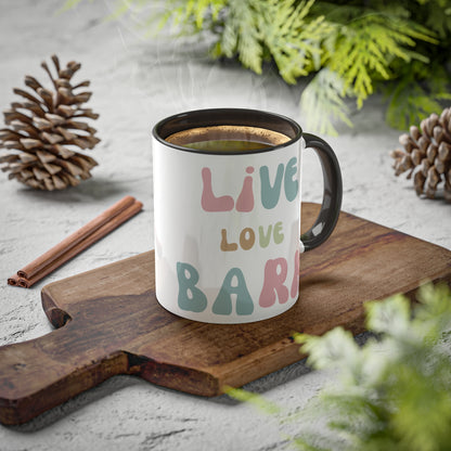 Live Love Bark Colorful Mugs, 11oz