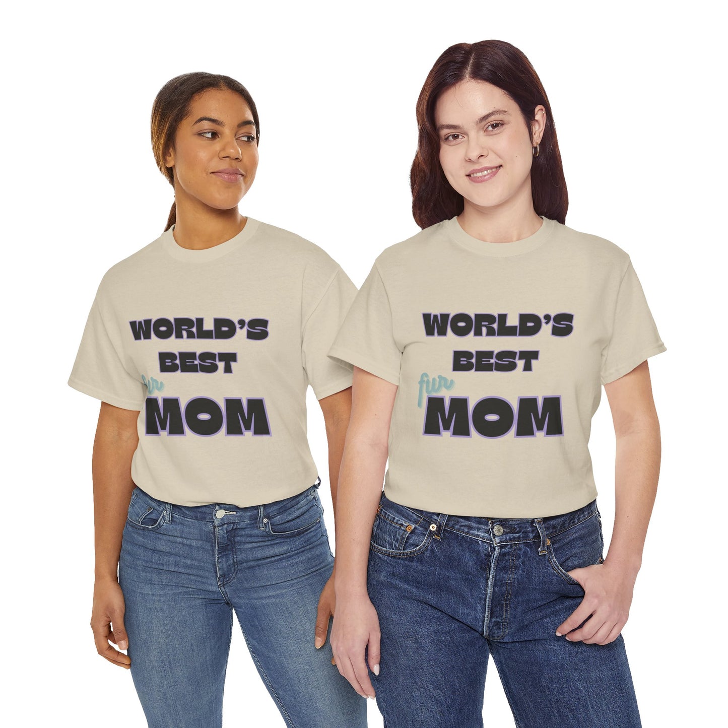 World's Best Fur Mom Unisex Heavy Cotton Tee