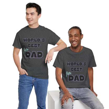 Word's Best Fur Dad Unisex Heavy Cotton Tee