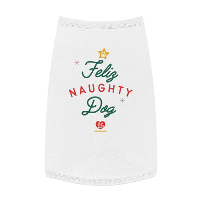 Feliz Naughty Dog Christmas Pet Tank Top