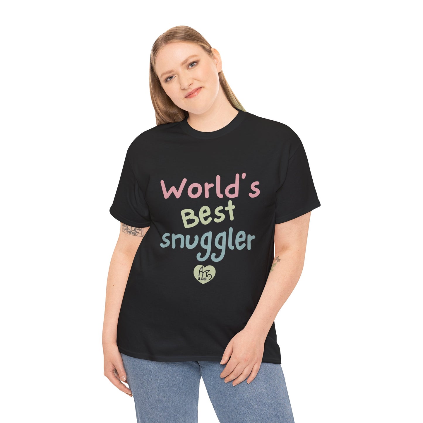 Word's Best Snuggler Unisex Heavy Cotton Tee