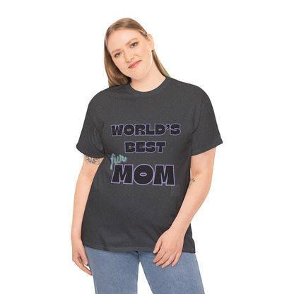 World's Best Fur Mom Unisex Heavy Cotton Tee