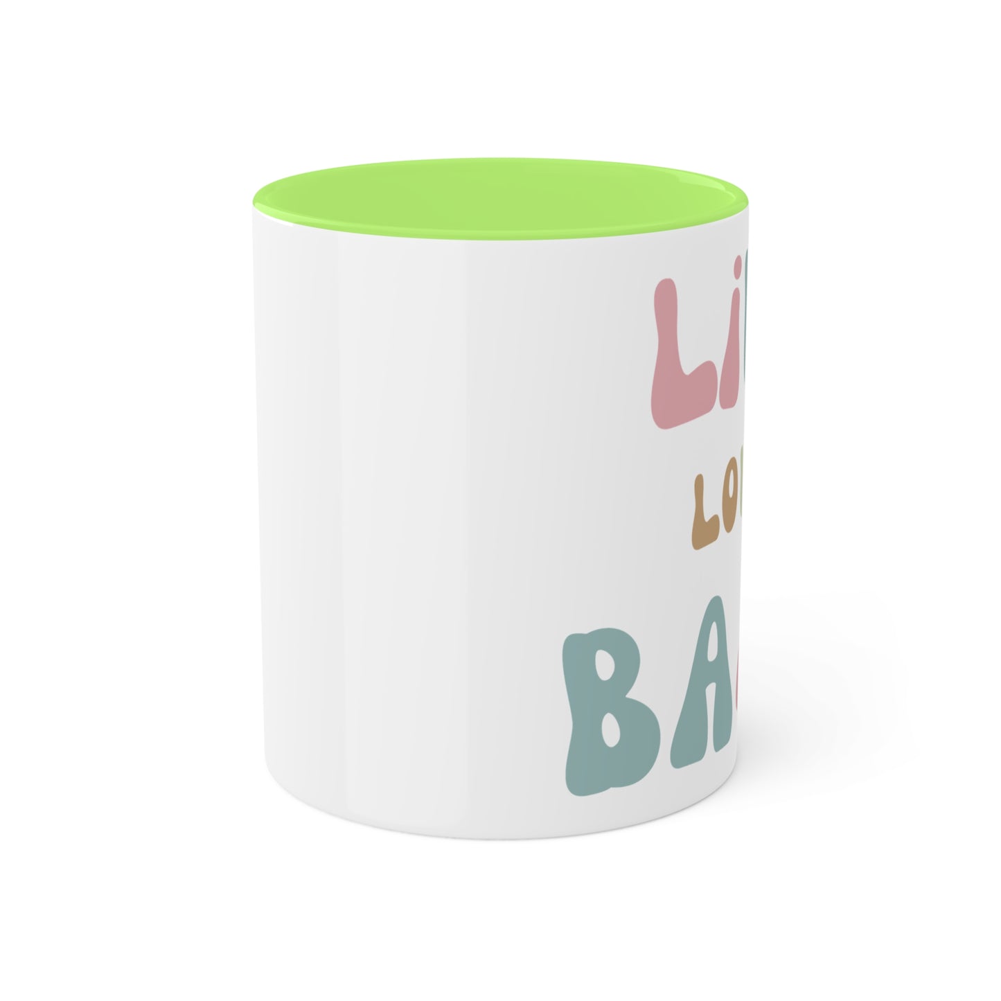 Live Love Bark Colorful Mugs, 11oz