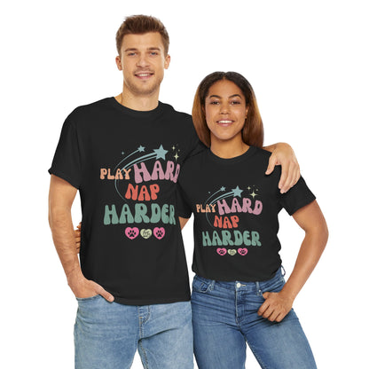 Play Hard Nap Harder Unisex Heavy Cotton Tee