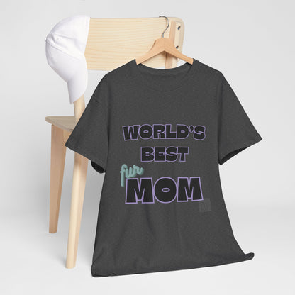 World's Best Fur Mom Unisex Heavy Cotton Tee