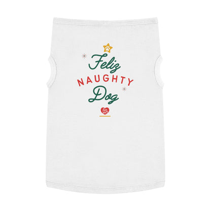 Feliz Naughty Dog Christmas Pet Tank Top