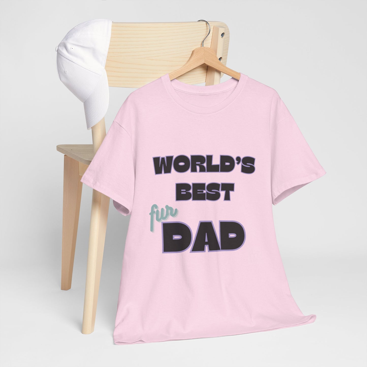 Word's Best Fur Dad Unisex Heavy Cotton Tee