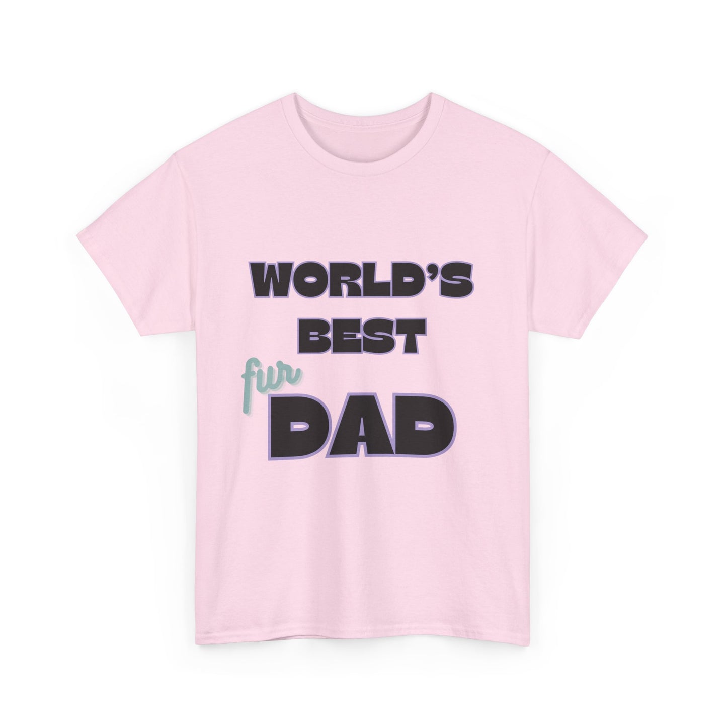 Word's Best Fur Dad Unisex Heavy Cotton Tee