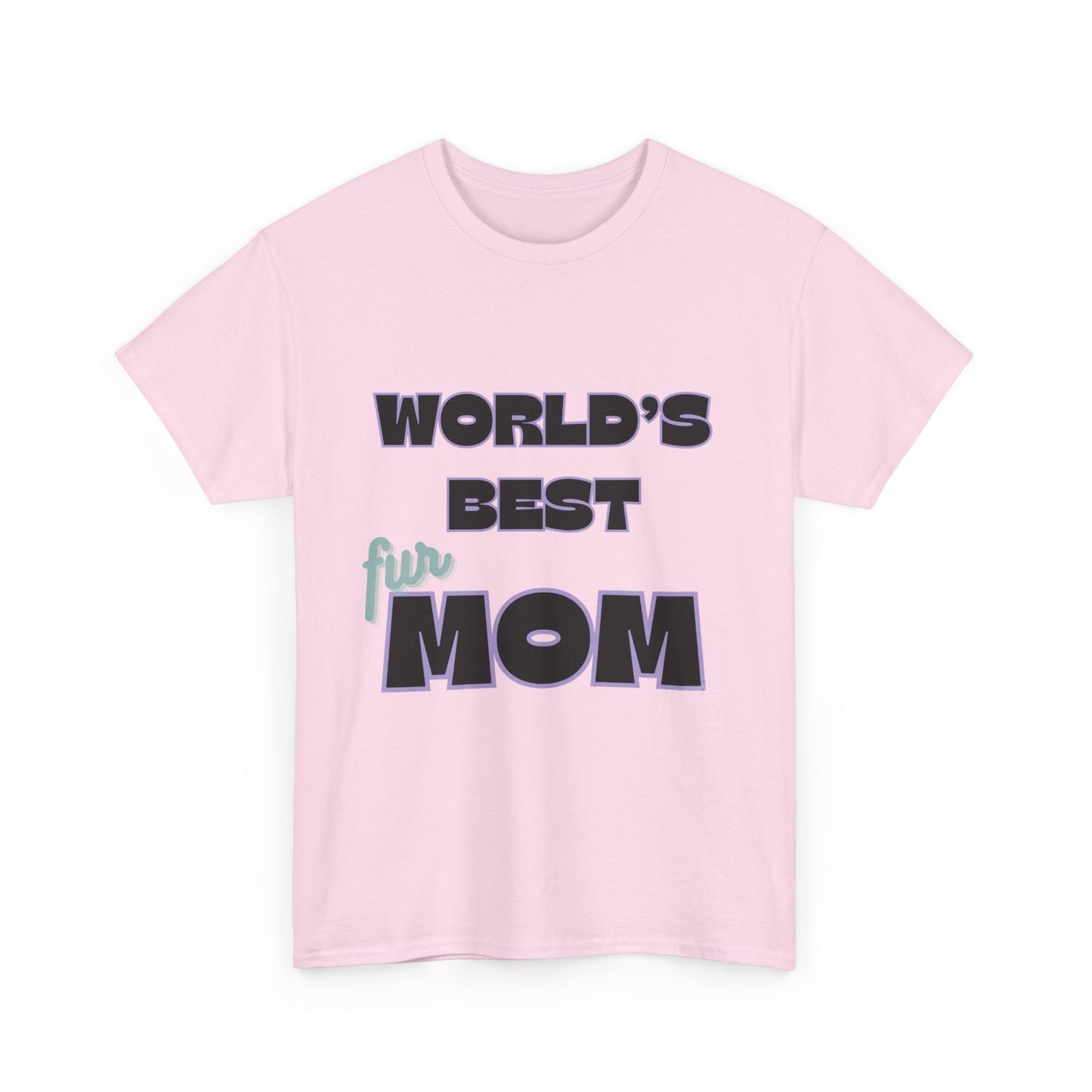 World's Best Fur Mom Unisex Heavy Cotton Tee