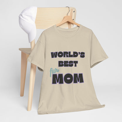 World's Best Fur Mom Unisex Heavy Cotton Tee