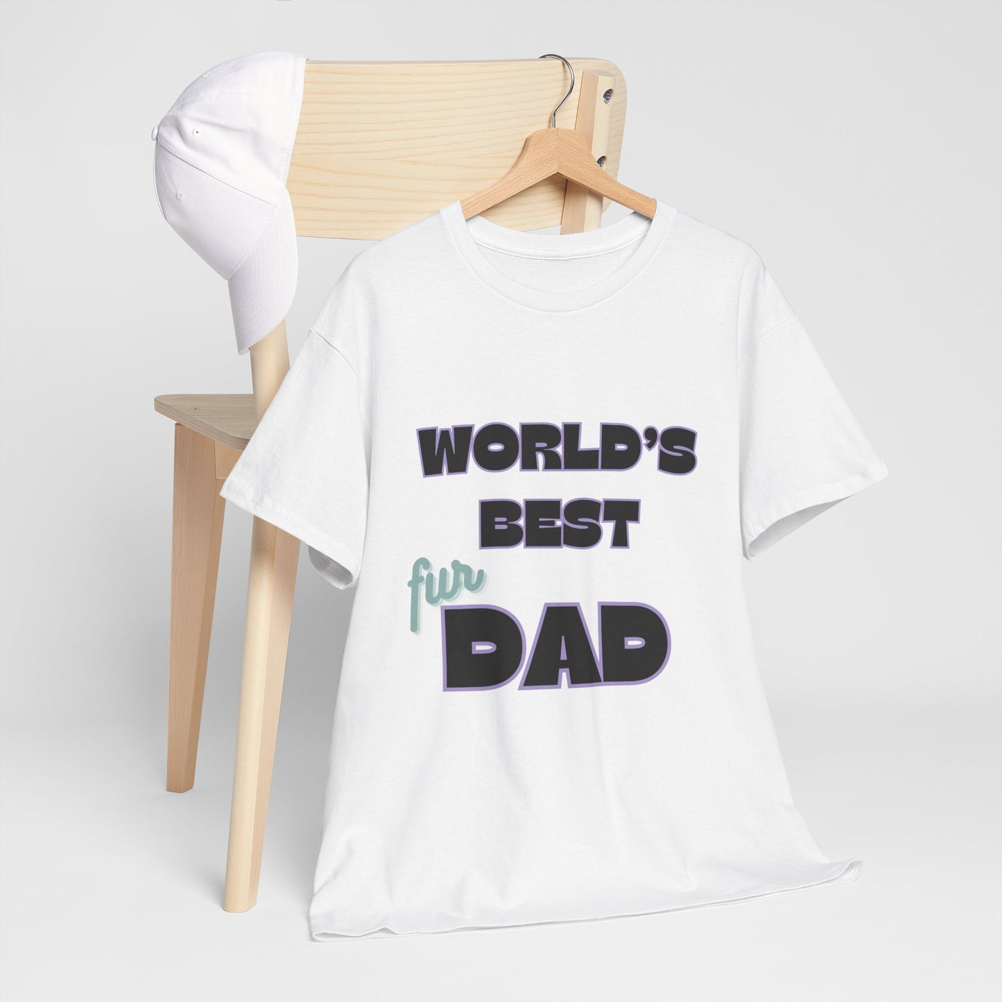 Word's Best Fur Dad Unisex Heavy Cotton Tee