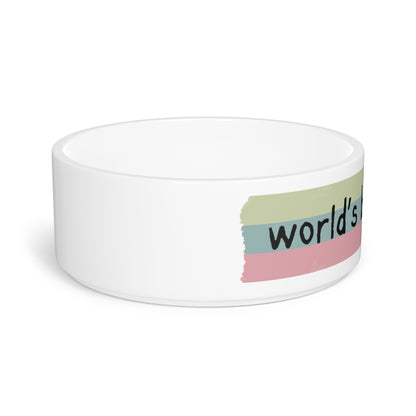 Premium Ceramic Pet Bowl - World's Bestest Girl