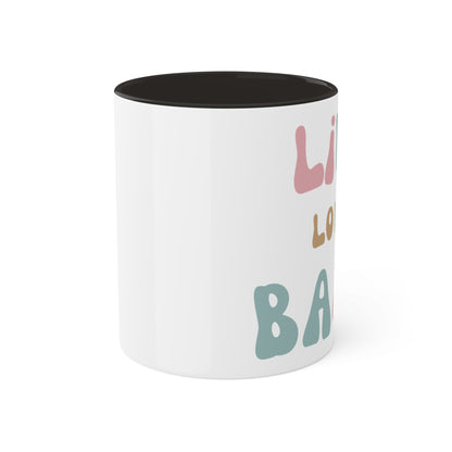 Live Love Bark Colorful Mugs, 11oz