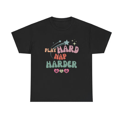 Play Hard Nap Harder Unisex Heavy Cotton Tee