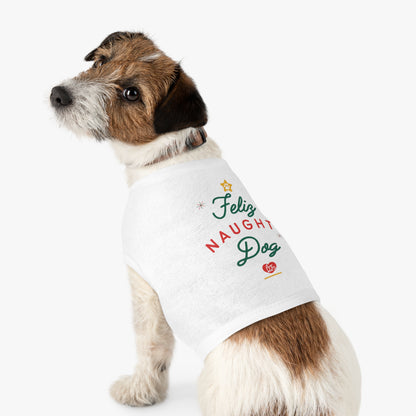 Feliz Naughty Dog Christmas Pet Tank Top