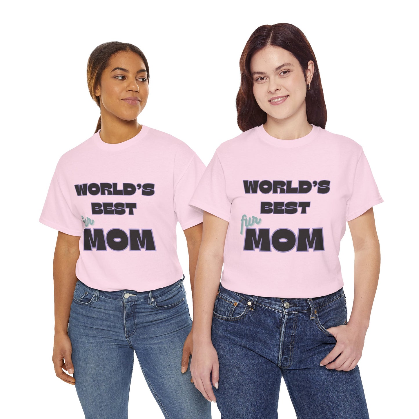 World's Best Fur Mom Unisex Heavy Cotton Tee