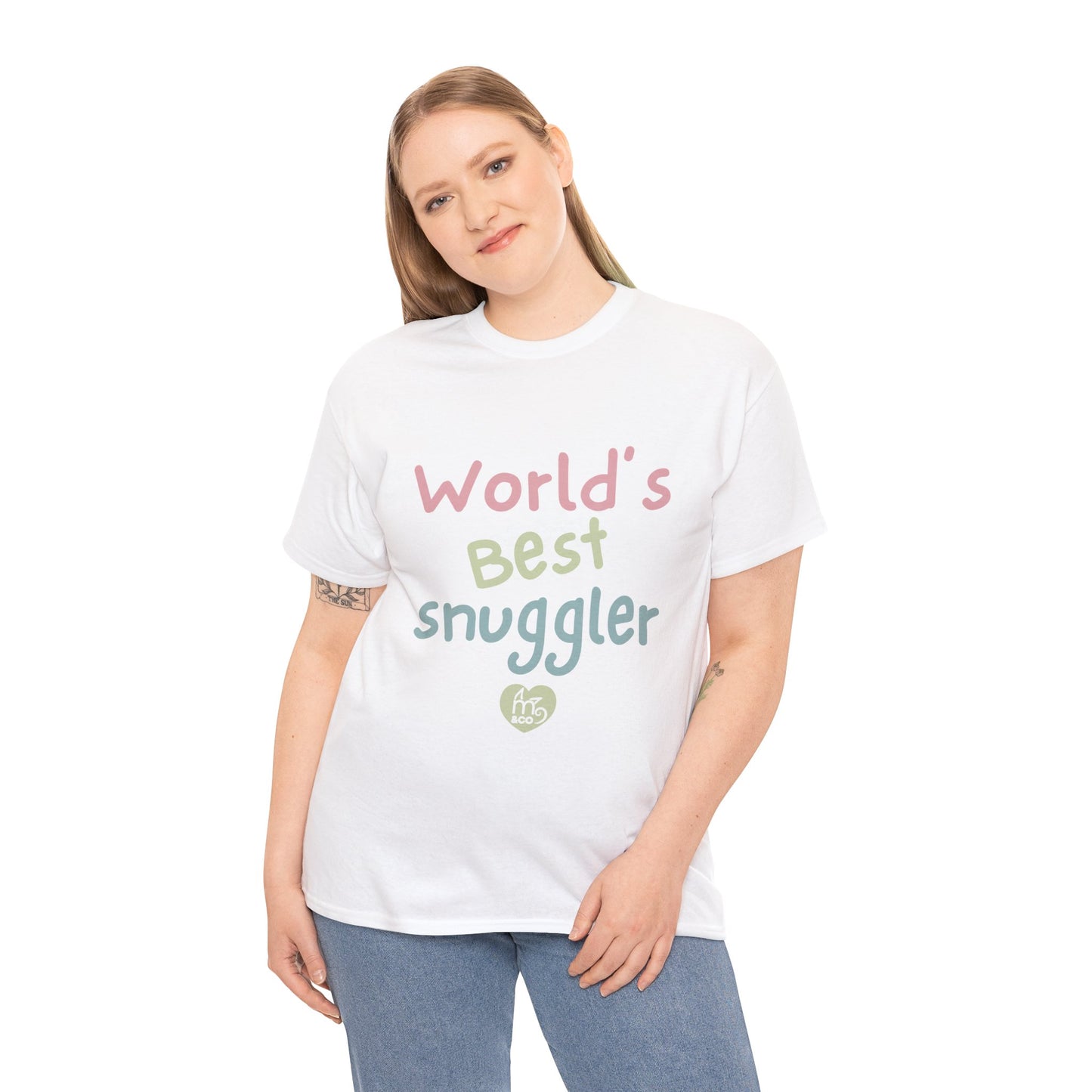 Word's Best Snuggler Unisex Heavy Cotton Tee