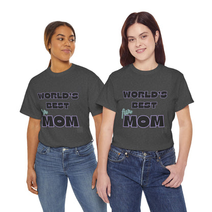 World's Best Fur Mom Unisex Heavy Cotton Tee