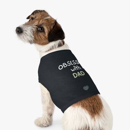 Obsessed with Dad Pet Tank Top - Black