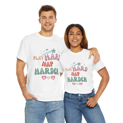 Play Hard Nap Harder Unisex Heavy Cotton Tee