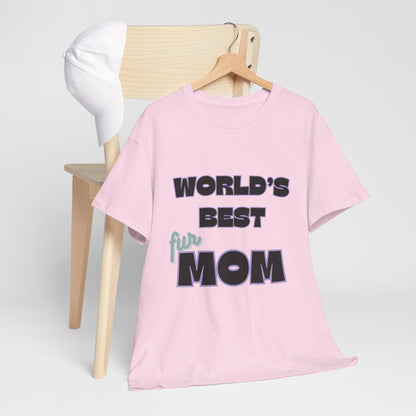 World's Best Fur Mom Unisex Heavy Cotton Tee