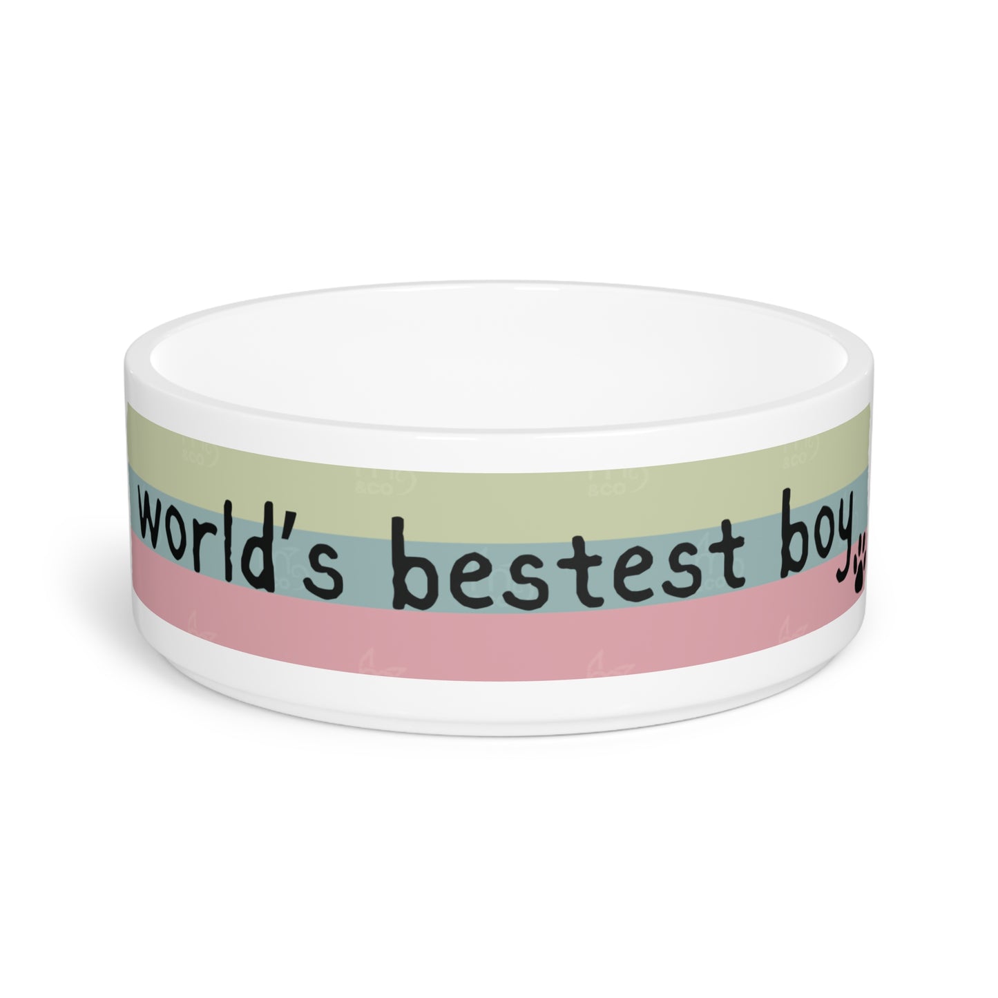 Premium Ceramic Pet Bowl - World's Bestest Boy