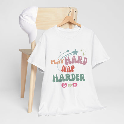 Play Hard Nap Harder Unisex Heavy Cotton Tee