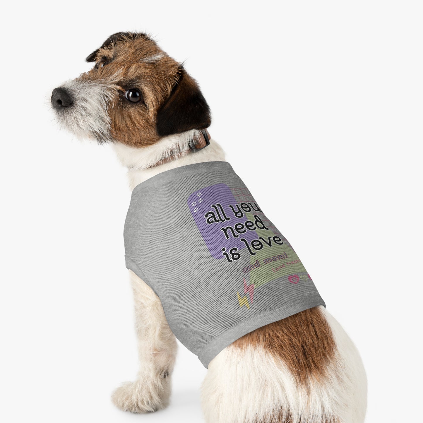 All You Need is Love and Mom Pet Tank Top