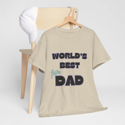 Word's Best Fur Dad Unisex Heavy Cotton Tee