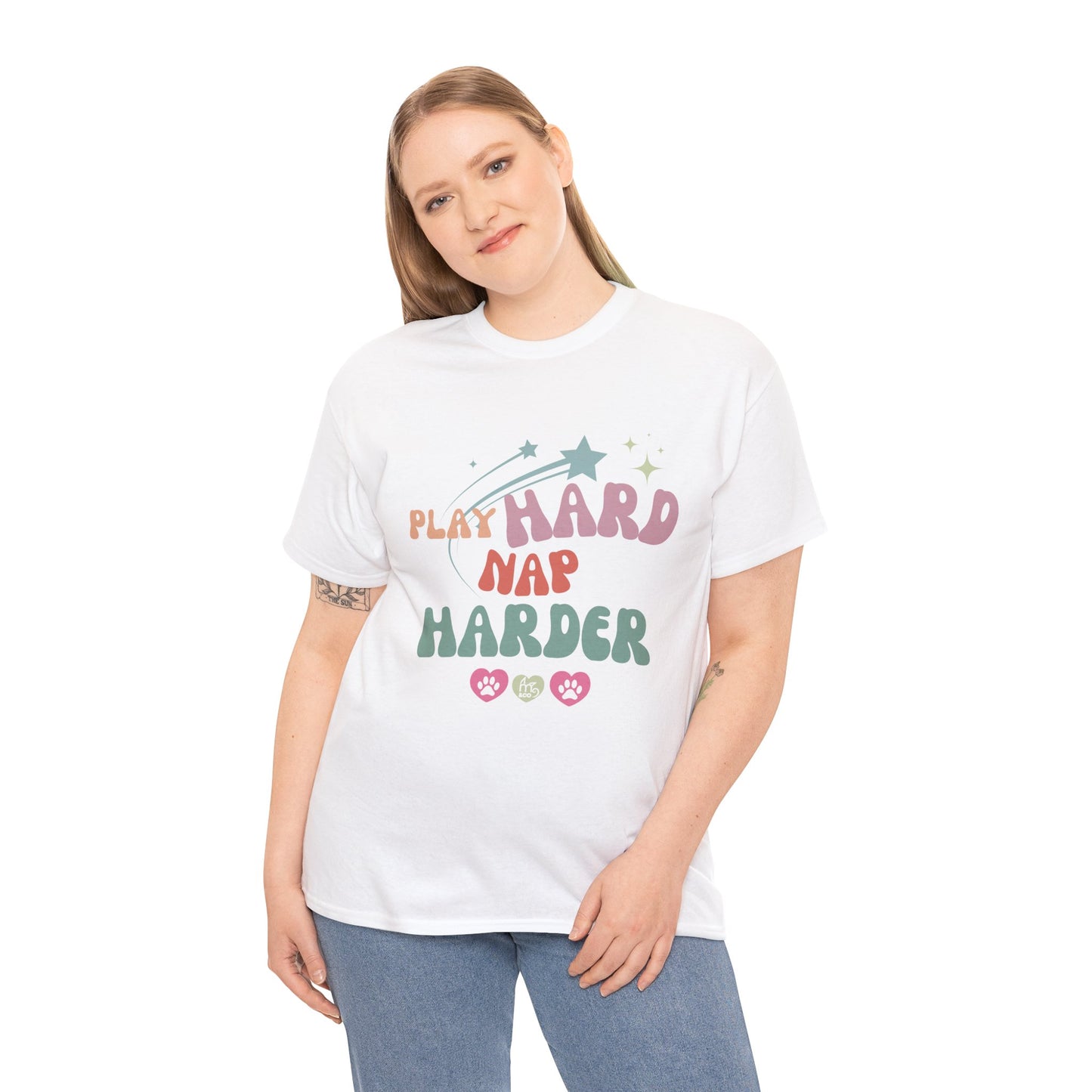 Play Hard Nap Harder Unisex Heavy Cotton Tee