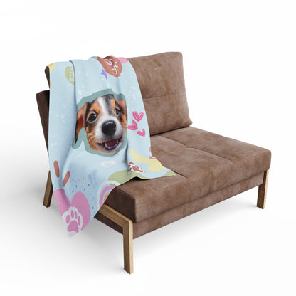 Personalized Adorable Doggo Arctic Fleece Blanket