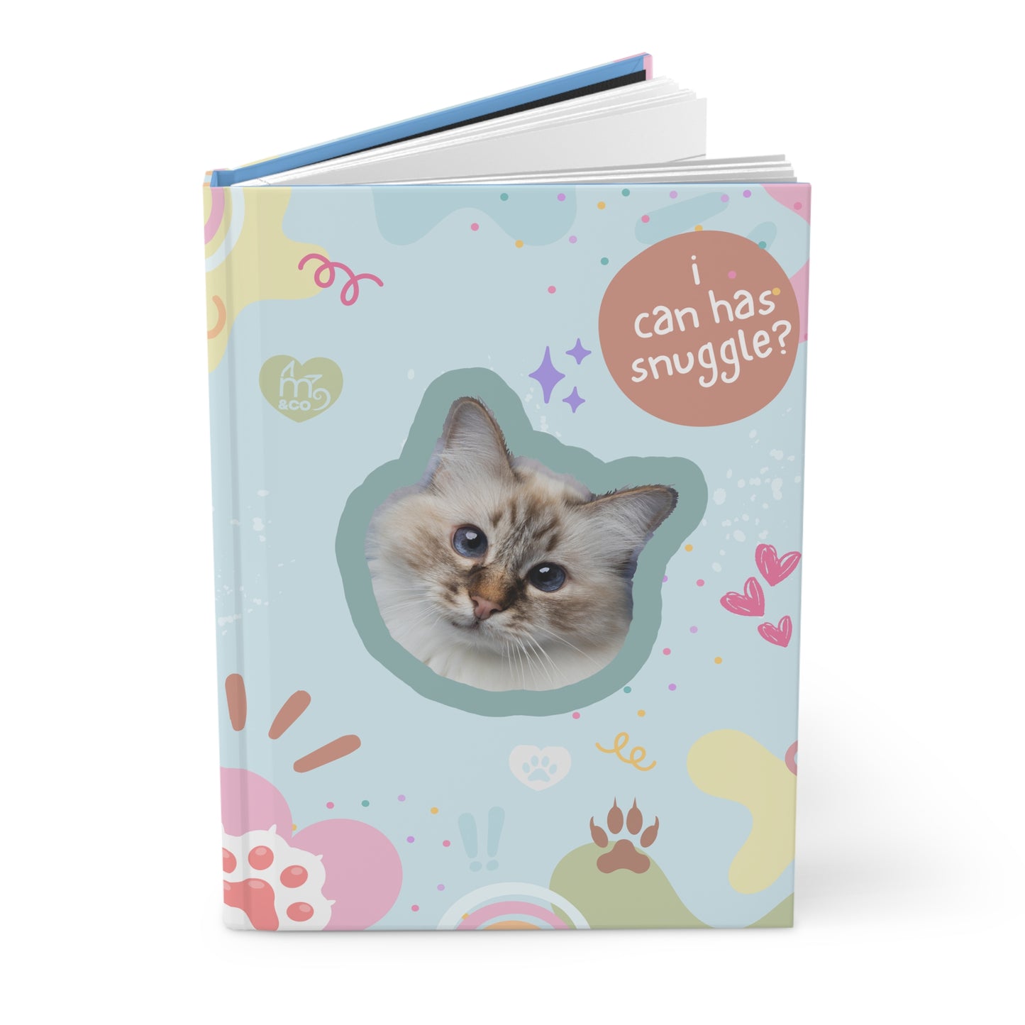 Chichi Catto I Can Has Snuggle Hardcover Journal Matte