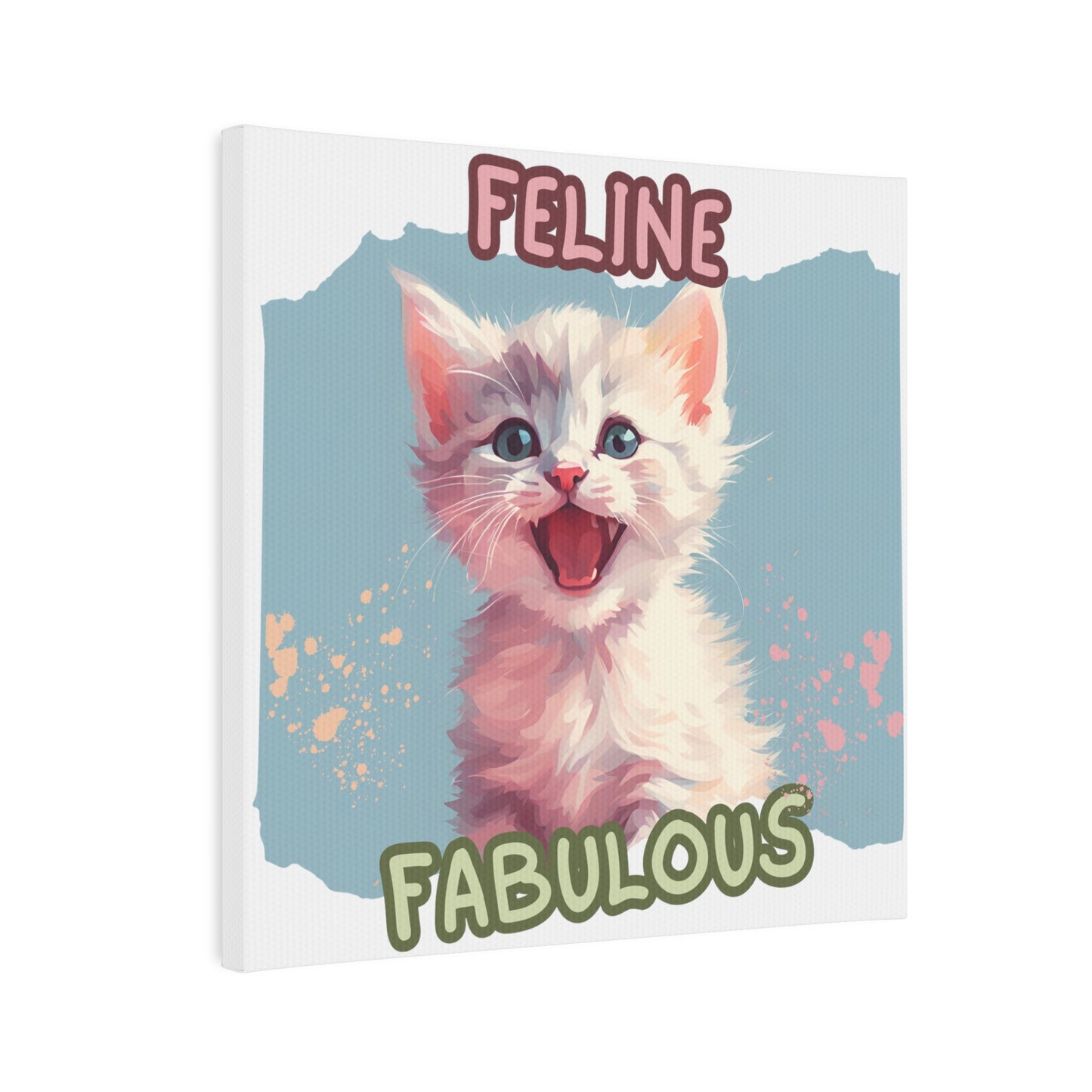 Feline Fabulous 1 Canvas Wall Art Tile