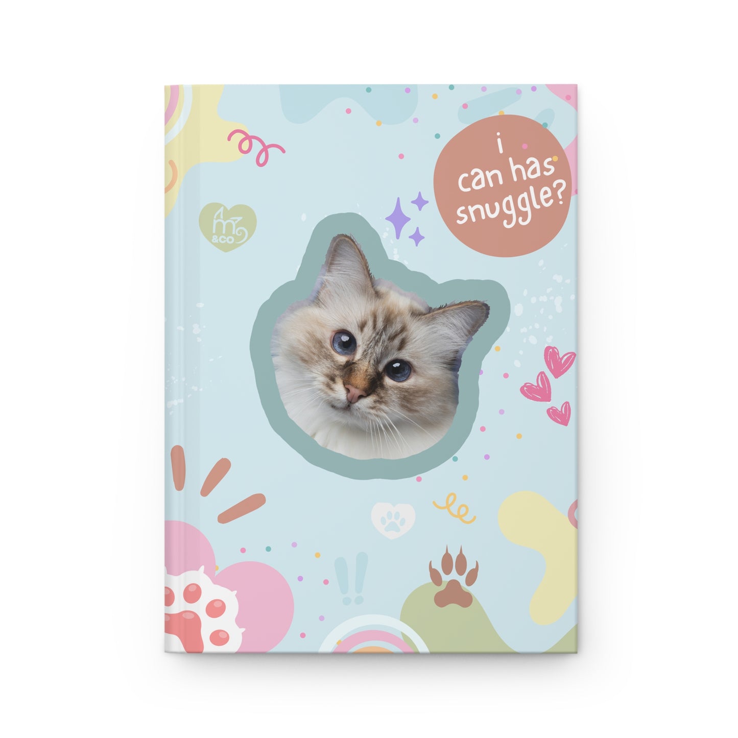 Chichi Catto I Can Has Snuggle Hardcover Journal Matte