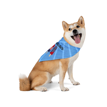 blue so american pet bandana on shiba inu