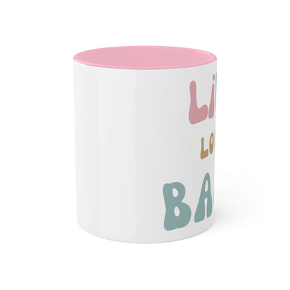 Live Love Bark Colorful Mugs, 11oz