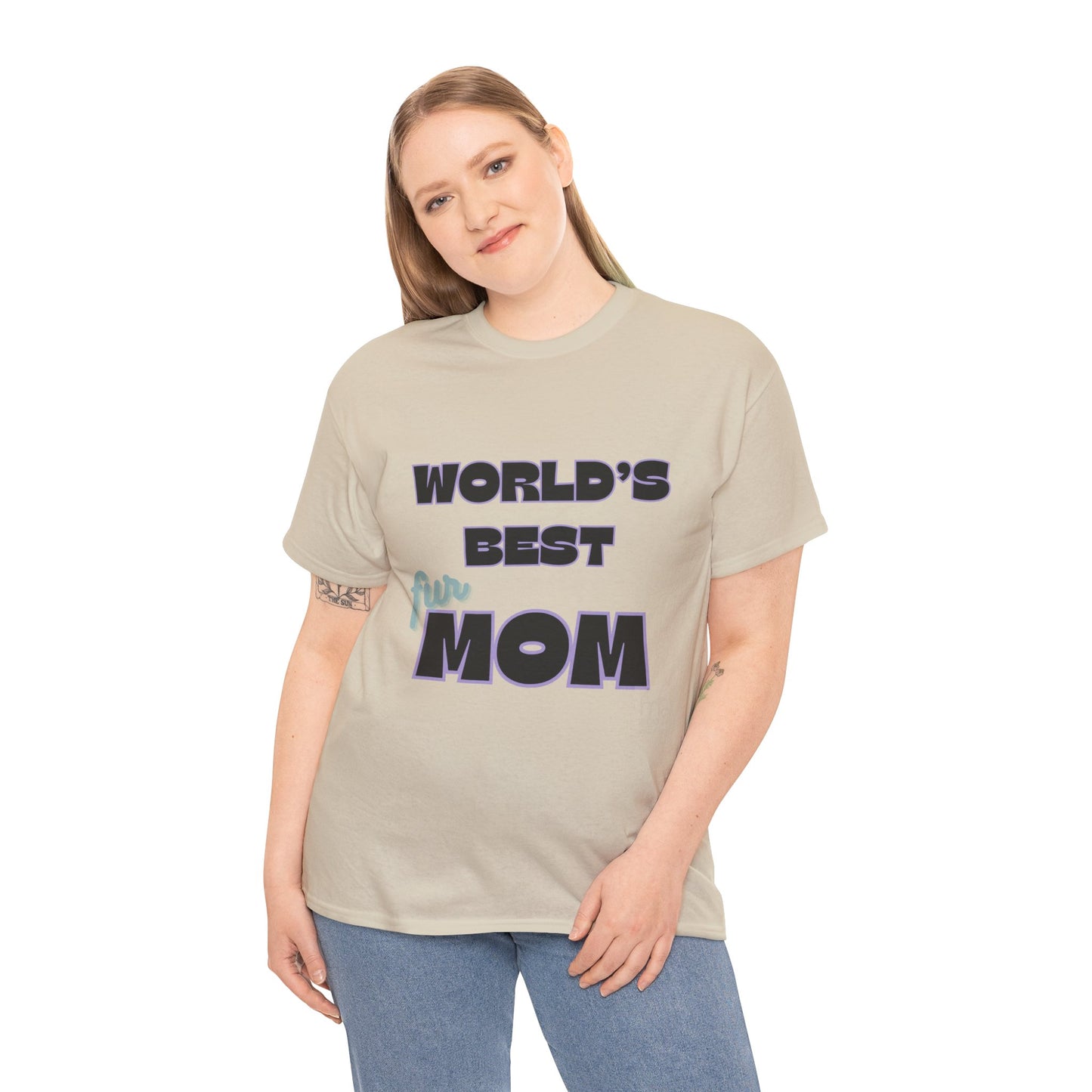 World's Best Fur Mom Unisex Heavy Cotton Tee