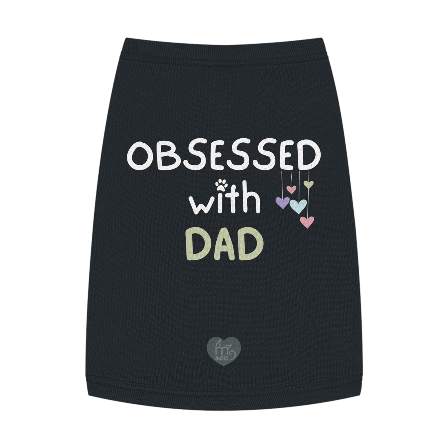 Obsessed with Dad Pet Tank Top - Black