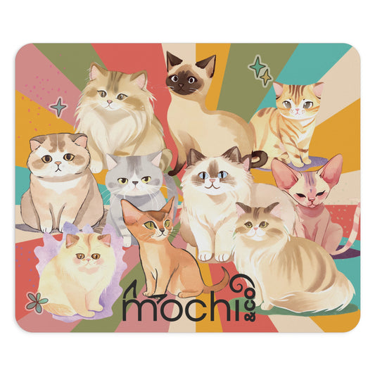 Retro Cats Pet Lover Mouse Pad